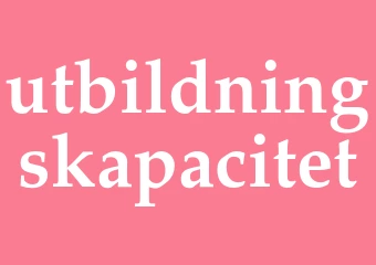 Synonym utbildningskapacitet