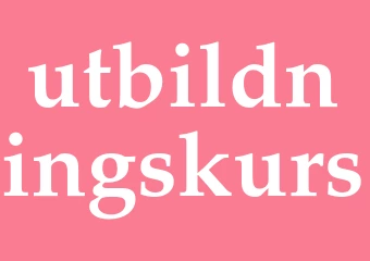 Synonym utbildningskurs