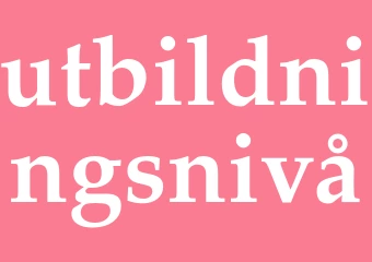Synonym utbildningsnivå