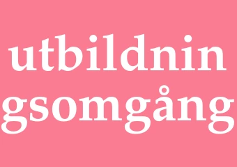 Synonym utbildningsomgång