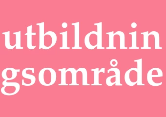 Synonym utbildningsområde