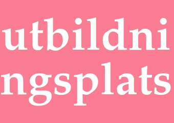 Synonym utbildningsplats
