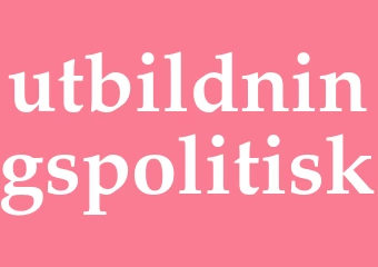 Synonym utbildningspolitisk