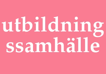 Synonym utbildningssamhälle