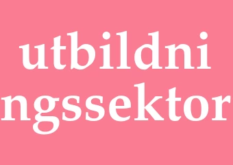 Synonym utbildningssektor
