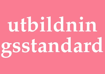 Synonym utbildningsstandard