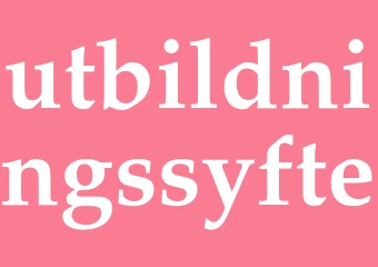 Synonym utbildningssyfte