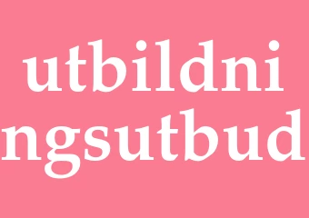 Synonym utbildningsutbud