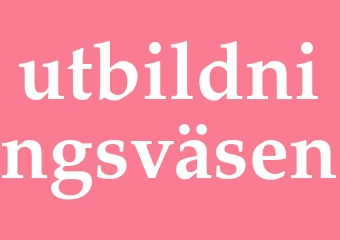 Synonym utbildningsväsen
