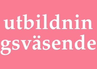 Synonym utbildningsväsende