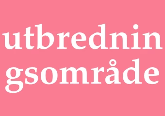 Synonym utbredningsområde