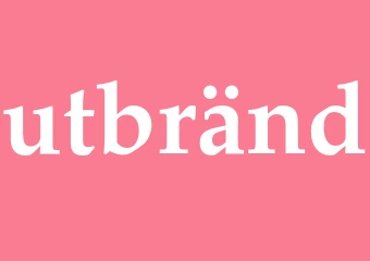 Synonym utbränd