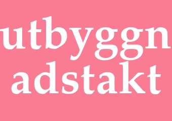 Synonym utbyggnadstakt