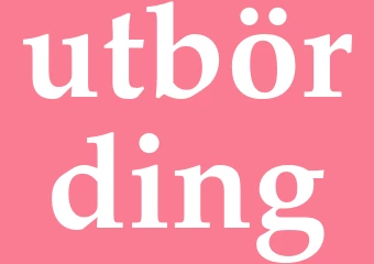 Synonym utbörding