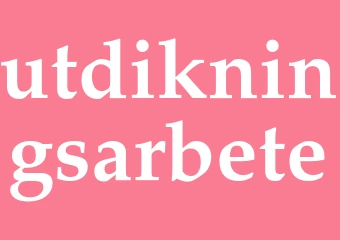 Synonym utdikningsarbete