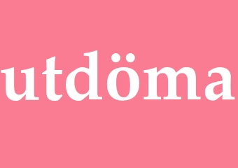 Synonym utdöma