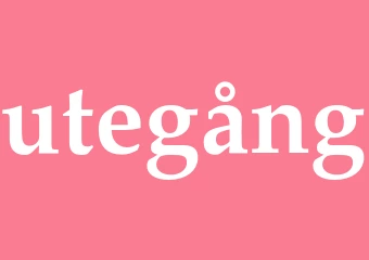 Synonym utegång