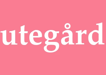 Synonym utegård