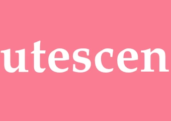 Synonym utescen