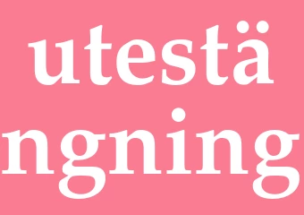 Synonym utestängning