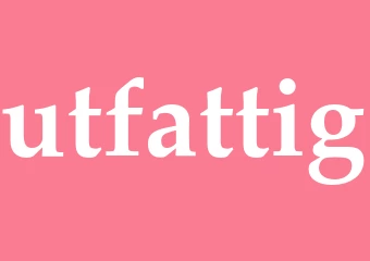 Synonym utfattig