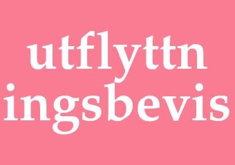 Synonym utflyttningsbevis