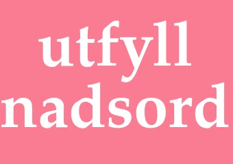 Synonym utfyllnadsord