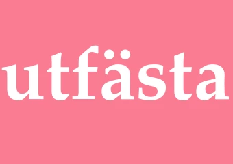 Synonym utfästa