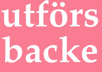 Synonym utförsbacke