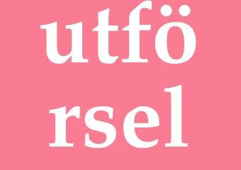 Synonym utförsel