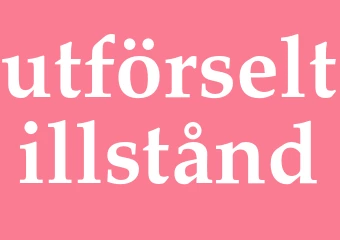 Synonym utförseltillstånd