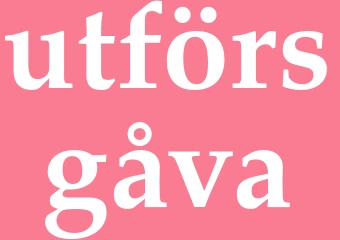 Synonym utförsgåva