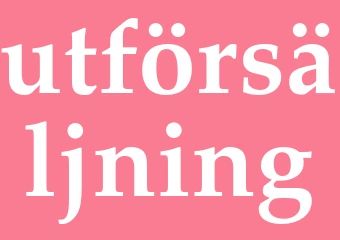 Synonym utförsäljning