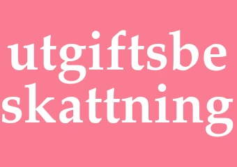 Synonym utgiftsbeskattning