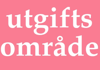 Synonym utgiftsområde