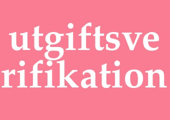 Synonym utgiftsverifikation