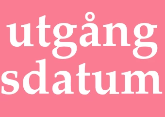 Synonym utgångsdatum