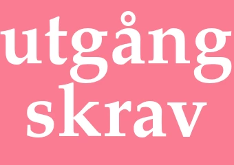 Synonym utgångskrav
