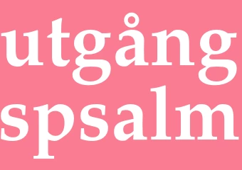 Synonym utgångspsalm