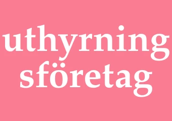 Synonym uthyrningsföretag
