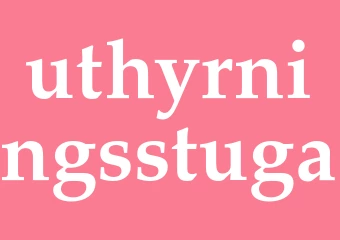 Synonym uthyrningsstuga
