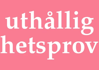 Synonym uthållighetsprov