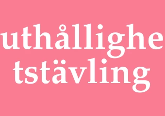 Synonym uthållighetstävling