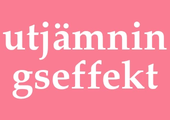 Synonym utjämningseffekt