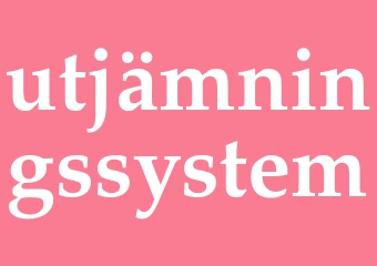 Synonym utjämningssystem