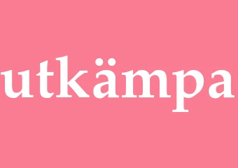 Synonym utkämpa