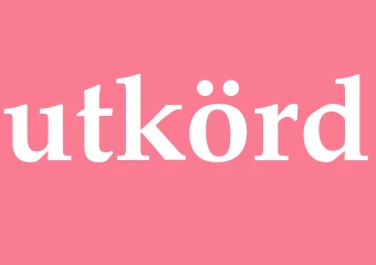 Synonym utkörd