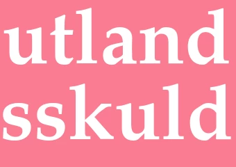Synonym utlandsskuld