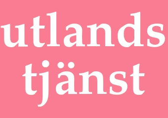 Synonym utlandstjänst