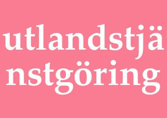 Synonym utlandstjänstgöring